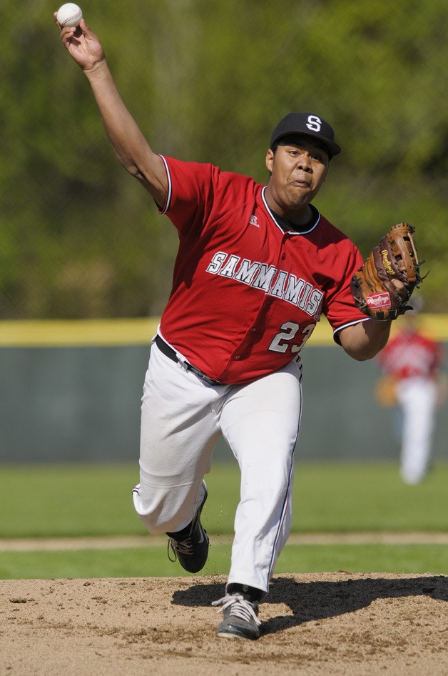 Jacob West gave an honest effort against Lake Washington on Tuesday