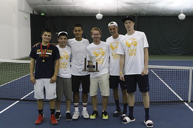 The Bellevue Wolverines boys tennis team captured second place at the Class 3A state tournament in Kennewick.