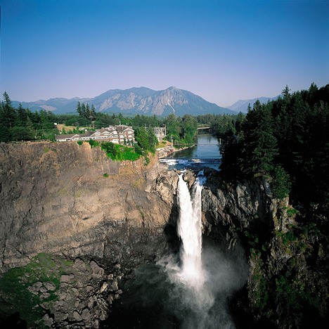 Salish Lodge & Spa sits high above Snoqualmie Falls