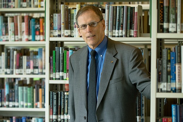King County Library System head Bill Ptacek at the Regional Library in Bellevue on Tuesday