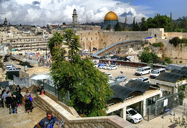 This photo taken by Andrew Larsen in Jerusalem shows a view of the Temple Mount and Western Wall. The Bellevue photographer was joined by a local independent film producer John Yeager in November for a documentary on Palestinians and Israelis who want peace.