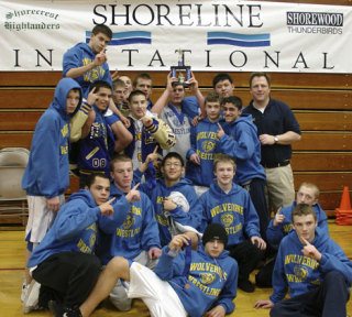 The Bellevue wrestling team was victorious at Shoreline.