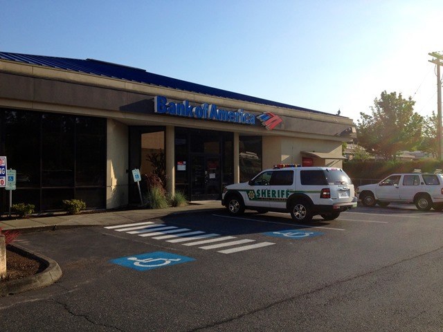 Two armed bank robbers escaped this Newcastle branch Monday afternoon.