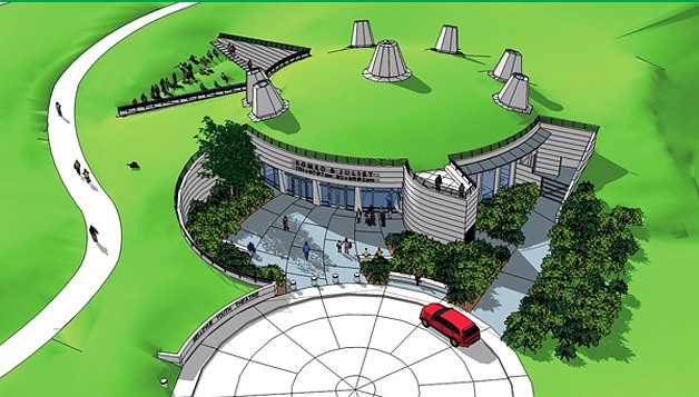 The new Bellevue Youth Theatre will be built into a hill at Bellevue's Crossroads Park.