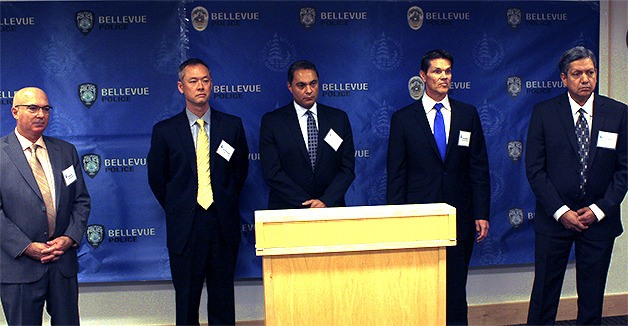 The five finalists for Bellevue police chief spoke to the media on Friday