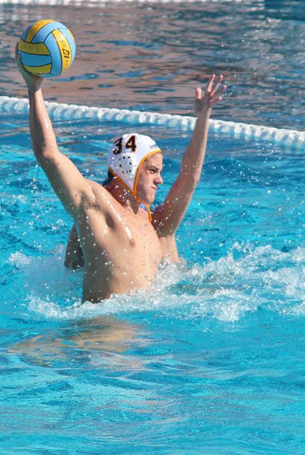 Marco Stanchi makes a pass to a teammate during the San Diego Invitational water polo tourney on Oct. 25.