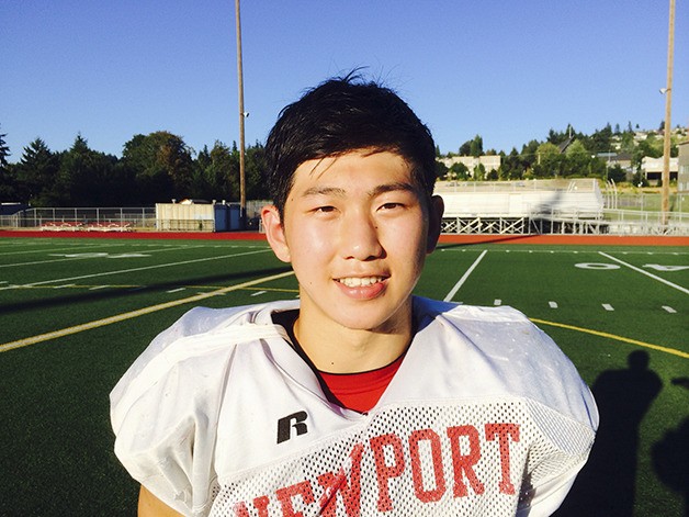 Newport Knights senior linebacker David Kim is one of the undisputed leaders of his squad.