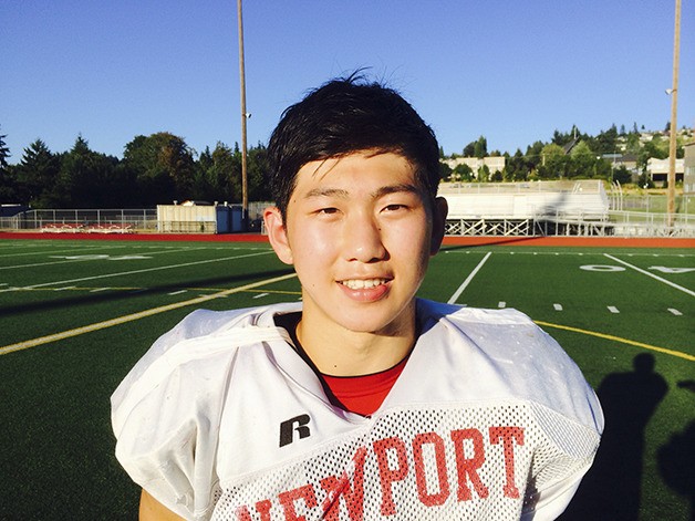 Newport Knights senior linebacker David Kim is one of the undisputed leaders of his squad.