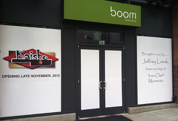 Boom Noodle in Bellevue Square has closed to make way for Kaisho