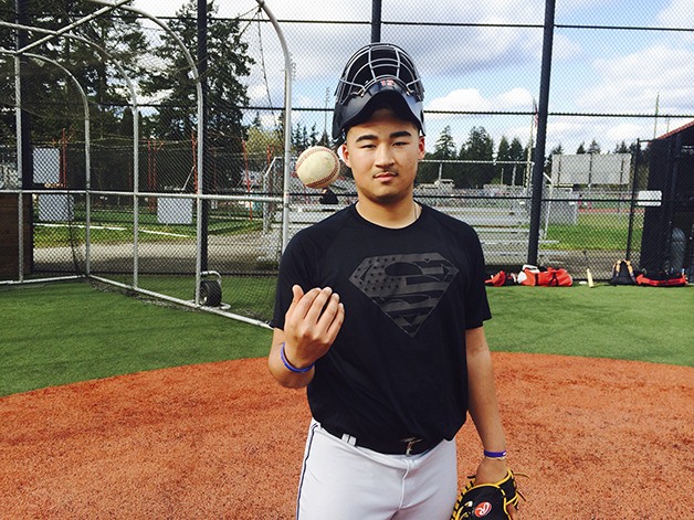 Samammish Totems junior catcher Kenny McCormick has already verbally committed to play baseball for the University of Washington Huskies program. McCormick calls his own pitches behind the plate for the Totems.