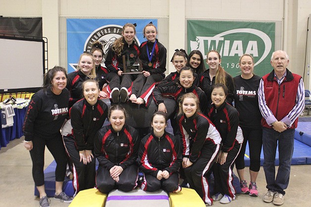 The Sammamish Totems girls Gymnastics team captured fourth place at the Class 2A state competition on Feb. 21 in Tacoma.