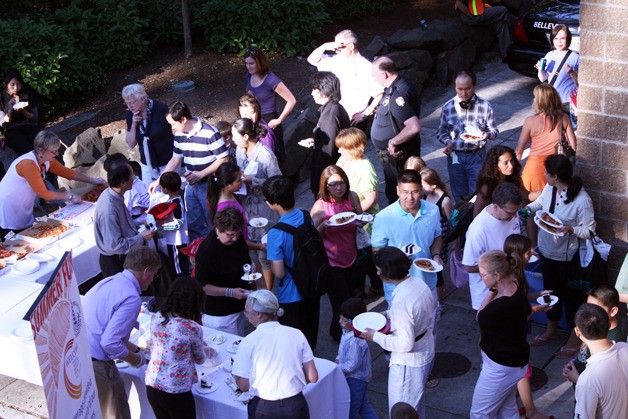 Bellevue's newest residents turned out for good conversation