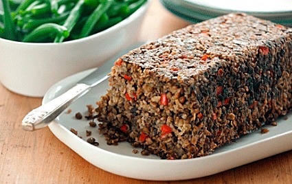 A lentil loaf can be just as tasty