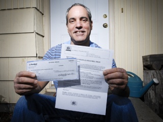 Jim Tieger was the target of a fake-check scam that promised $180