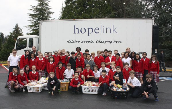 Students at St. Louise Parish School donated 1