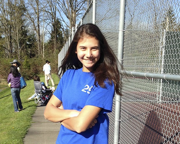 Newport Knights tennis player Vivian Glozman has played tennis she she was 5 years old.