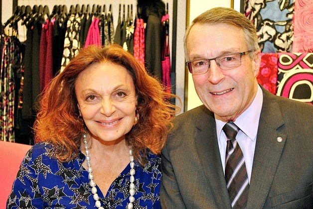 Diane von Furstenberg and Kemper Freeman Jr.