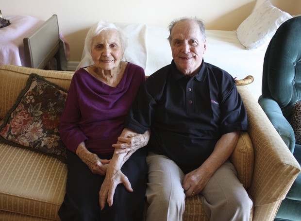 Bellevue residents Josephine and Carl Carulli celebrated 75 years of marriage on Monday