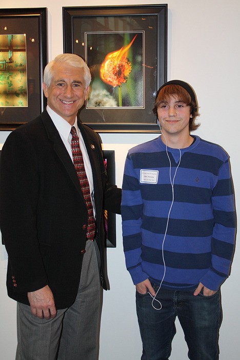 Congressman Dave Reichert (WA-08) stands with Colton Running