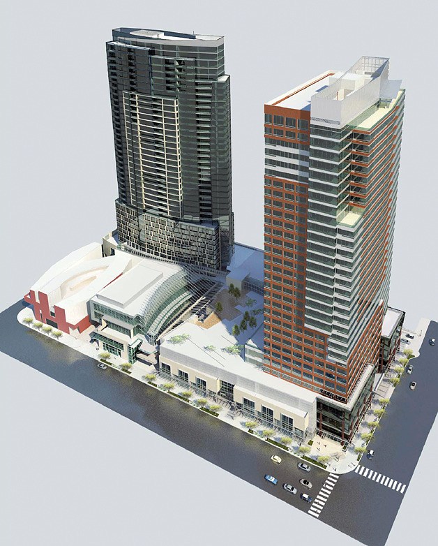 Kemper Development's plans for the $850 million mixed-use development include a 120-room hotel