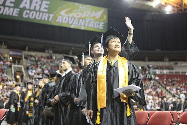 The graduating class included students as young as 16 and as old as 64