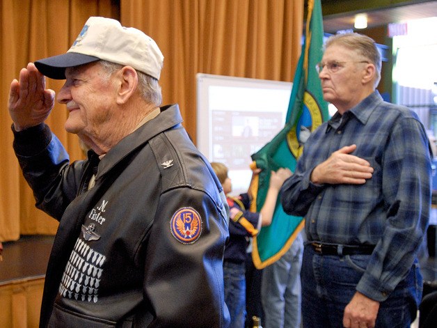 Retired Air Force servicemen Col. Merle Fister