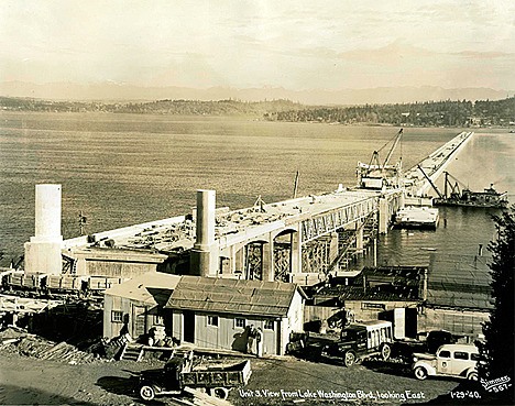 The first floating bridge opened to traffic on July 2