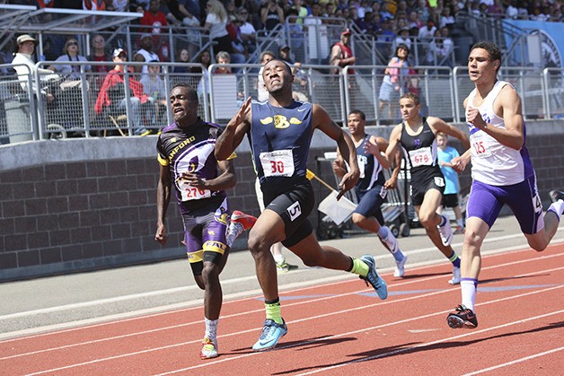 Bellevue senior Budda Baker found a fitting conclusion to a stellar prep career at the 3A state track and field meet