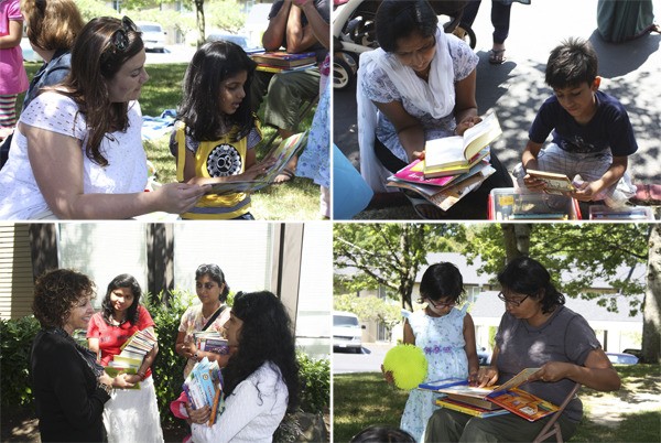 The third of five Fabulous Fun Friday events took place at the Woodland Commons apartment complex July 23. On hand to visit and read with children and parents were Odle Middle School assistant principal Jacqueline McKenzie