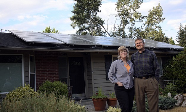 Rodney and Alisa Boleyn are cranking out energy at their Bellevue home through the use of solar panels they were able to install by using the city’s Solarize Bellevue program and taking advantage of state and federal incentives.