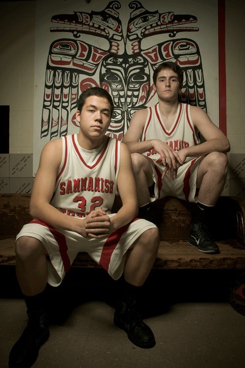 George Valle (left) and John Steinberg (right) will be counted on by coach Wes Newton to provide leadership to the Sammamish basketball team.