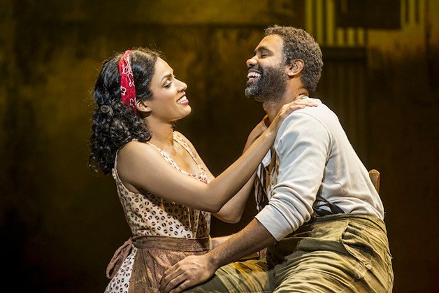 Alicia Hall Moran as Bess and Nathaniel Stampley as Porgy.