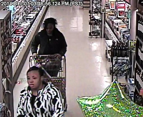 These two women are suspects in the Dec. 7 theft of nearly $400 in liquor from the Factoria Safeway store. Anyone with information that may help identify the two suspects is asked to contact the police department's nonemergency line at 425-577-5656.
