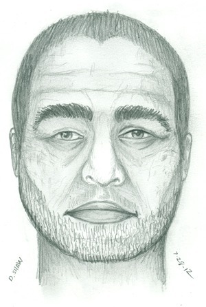 The attacker as a Hispanic male in his late 30s to early 40s