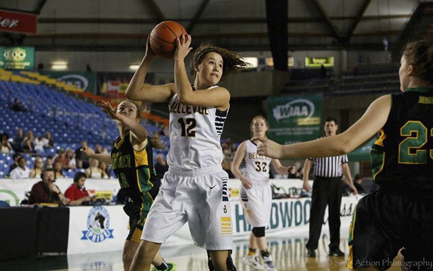 Bellevue junior forward Tatiana Streun scored 21 points against the Bishop Blanchet Braves.