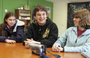 Jewish Day School students (from left) Megan Brumer