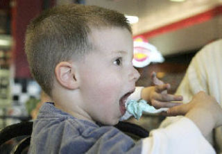 It was the fifth annual Bite of Crossroads last weekend at the popular Bellevue shopping mall. Families and a wide-variety of food went nicely together. Above