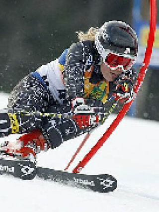 The highlight of Libby Ludlow’s skiing carrer was her participation in the Turin Olympics.