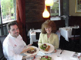 Palomino Executive Chef Derek Stewart and Annie Megofna