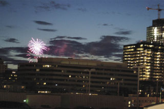 The rockets’ red glare were evident in Downtown Bellevue Friday night as the Symetra Bellevue Family 4th fireworks show  went off with a bang