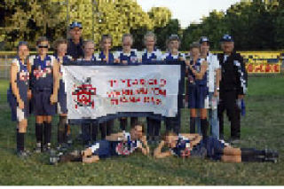 The Bellevue Thunderbird Little League 10-11 girls softball all-stars won the state championship on Thursday