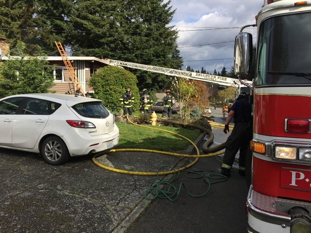 The scene of the Lake Hills arson on March 28.