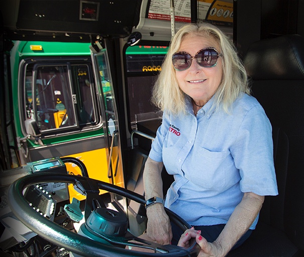 Vicki Leslie was recently named King County Metro Transit Operator of the Year.