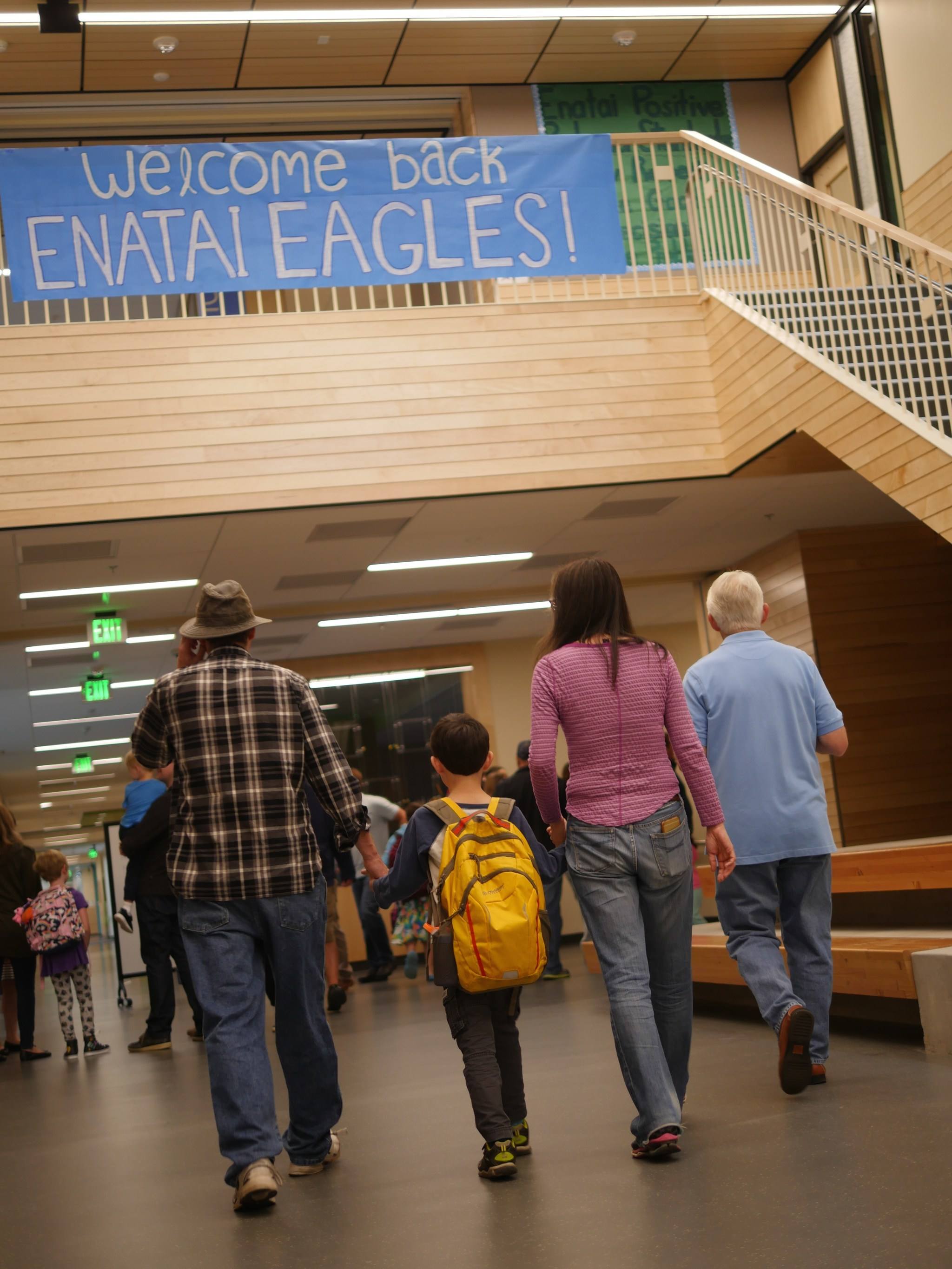 Bellevue students start school year at new campuses | New Enatai, Odle buildings open