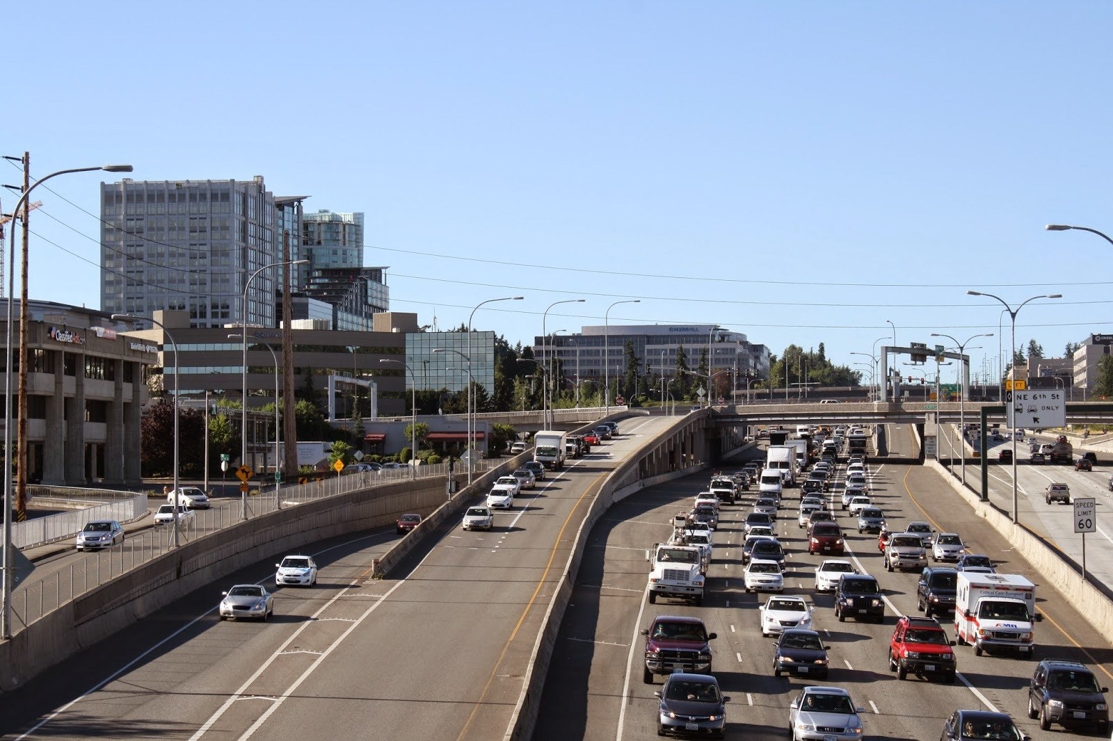 The Washington State Department of Transportation will host two neighborhood open houses in early September to provide updates on the I-405 Renton to Bellevue Widening and Express Toll Lanes project. Photo courtesy of WSDOT