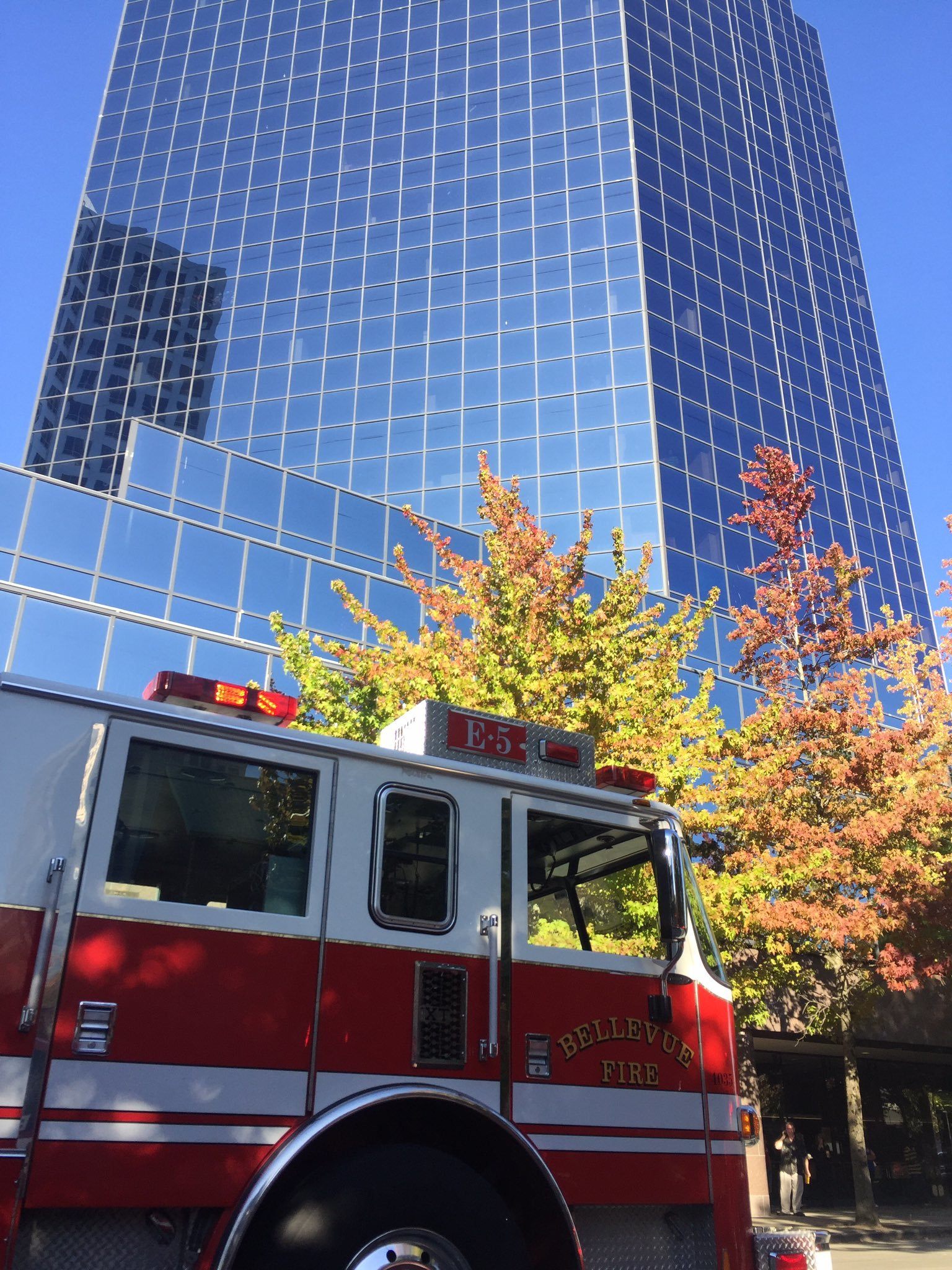 Fire hazardous material crews are investigating a white powder found in a Downtown Bellevue mailroom.