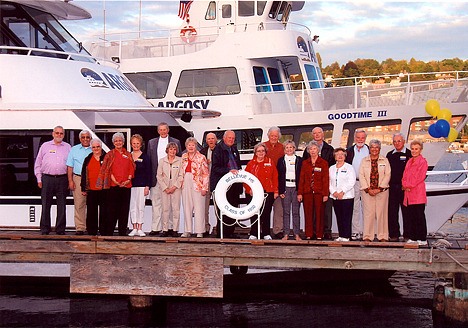 Members of the class of 1950 of Overlake (now Bellevue) High School enjoyed a cruise on Lake Washington as part of the 60th reunion.