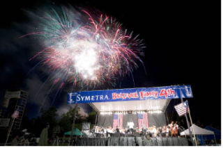 The Bellevue Philharmonic Orchestra again will team up with a fireworks display to provide the spectacle at the end of the Fourth of July festivities.