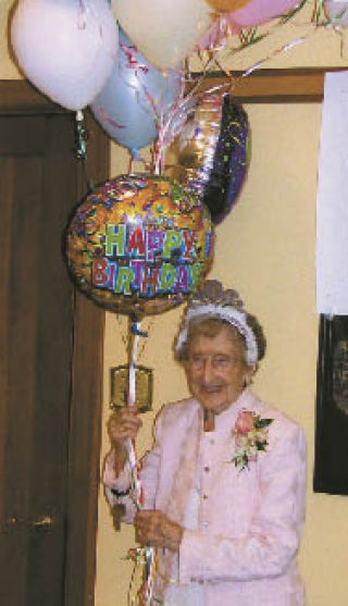 ‘Parky’ at her 100th birthday party.