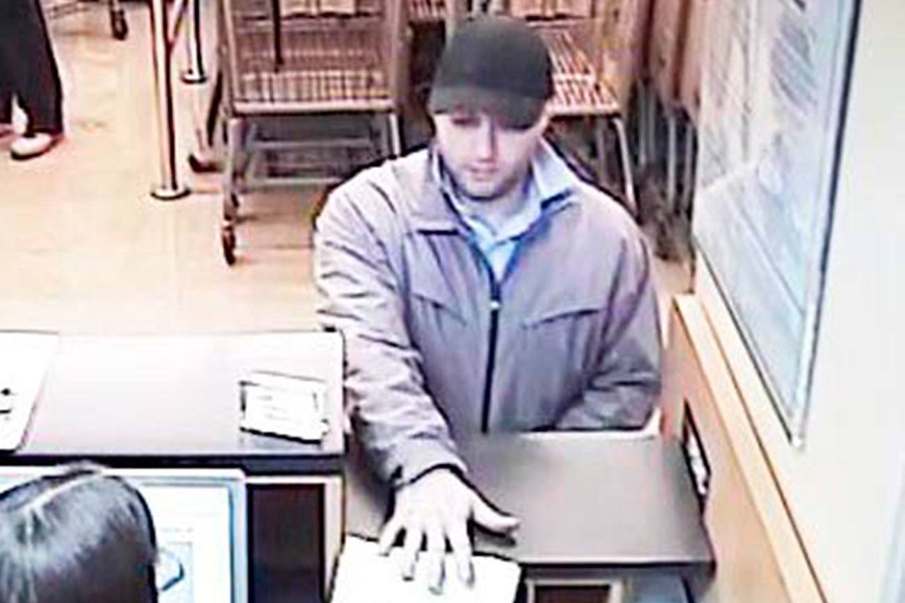 Redmond police searching for bank robbery suspect